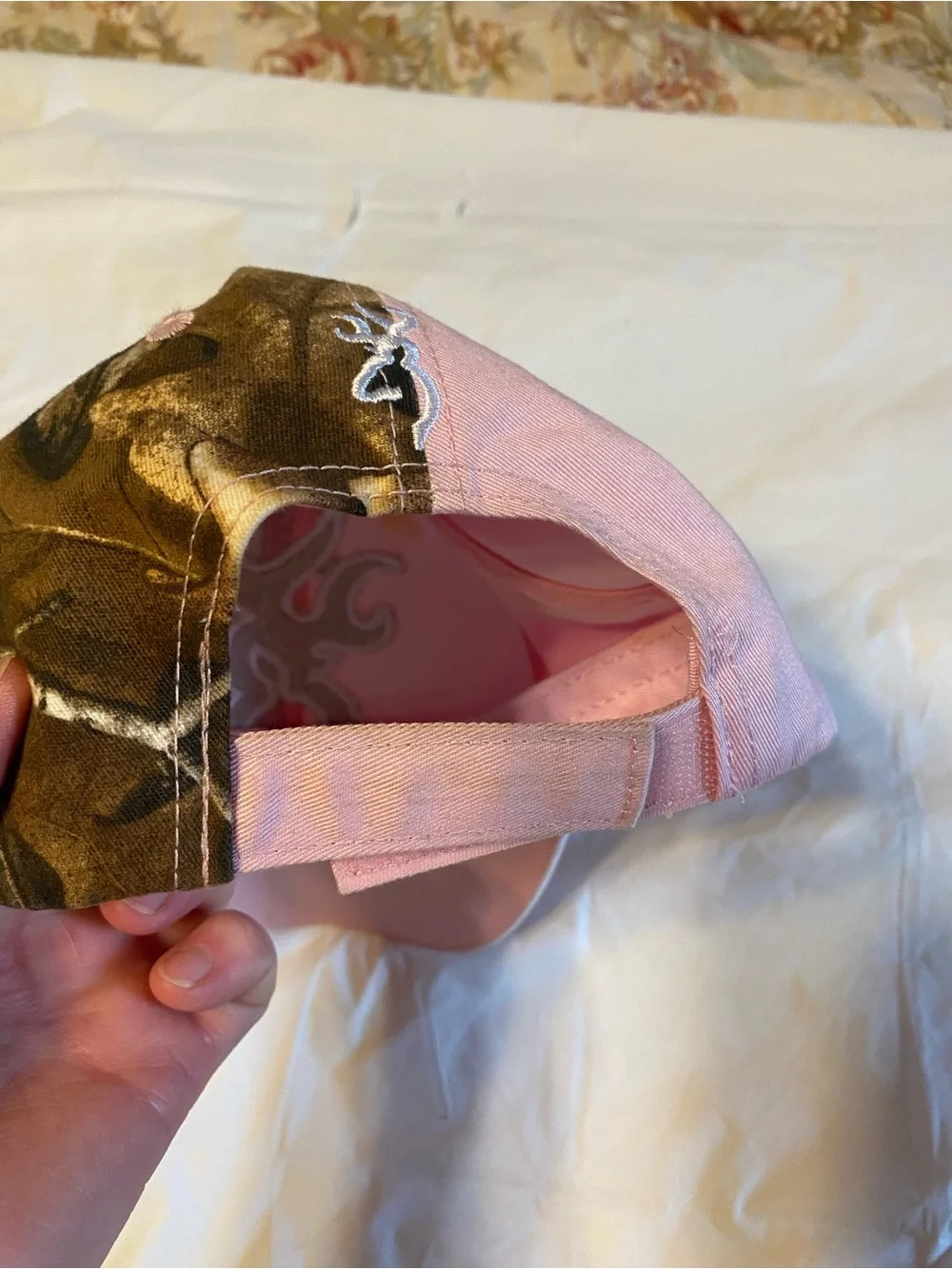 browning Pink & Camo Baseball Cap